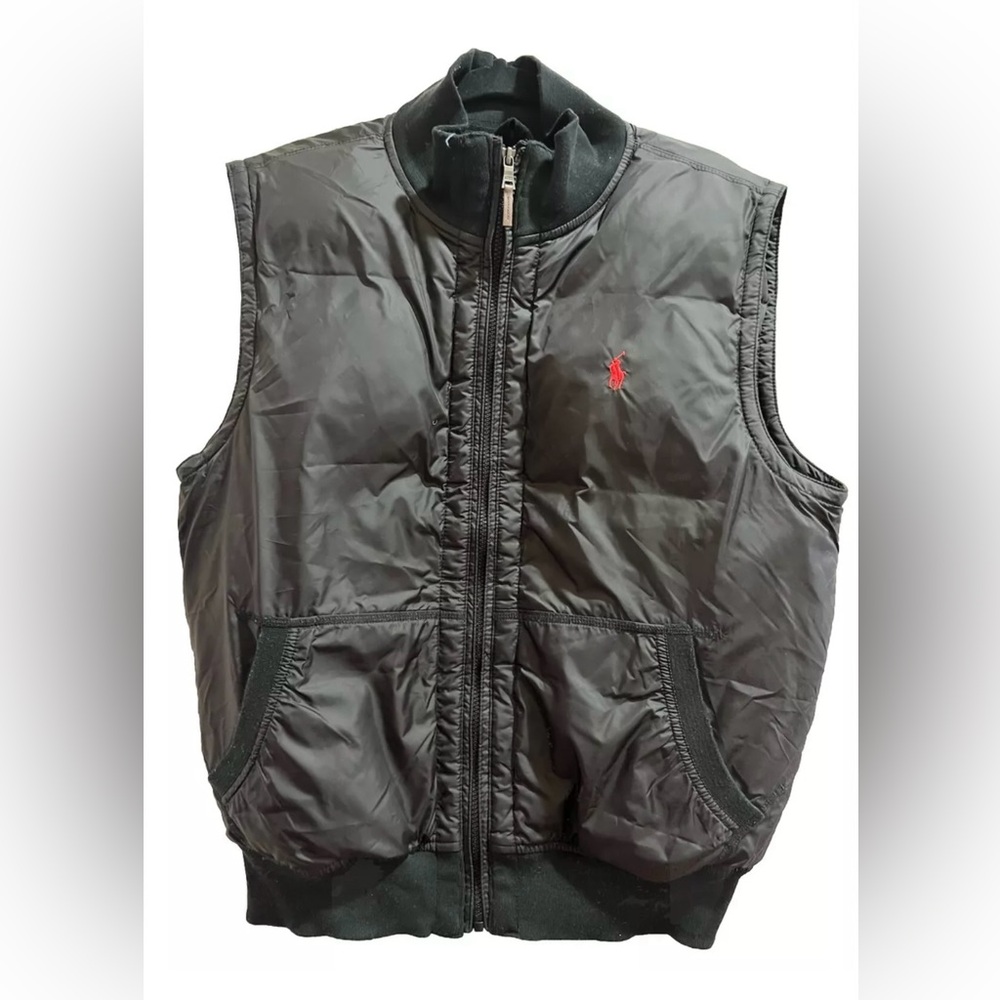 Vintage Polo Ralph Lauren Men’s Down Filled Puffer Vest Zip Large Preppy